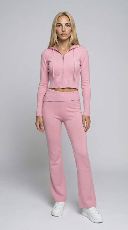 Ensemble 2 pièces côtelé – Coupe ajustée & zip tendance.